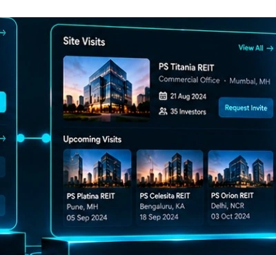 Illustrative portal screen with example data